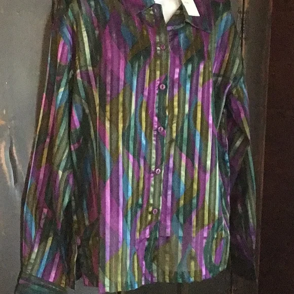 .NWT Vintage 1980 O’Keif & O’Keif  Women’s Blouse - Picture 11 of 15